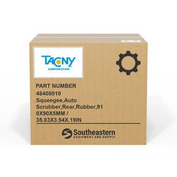 Tacony - 48408010 - Squeegee,Auto Scrubber,Rear,Rubber,910X90X5MM / 35.83X3.54X.19IN