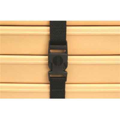 FSE 12 Ft Black Tray Transport Strap, Plastic Safety Buckle