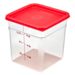 Cambro Camwear 8 qt. Clear CamSquare Containers