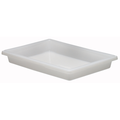 Cambro 18263P148 Poly 18"L x 26"W x 3-1/2"H Natural White Food S