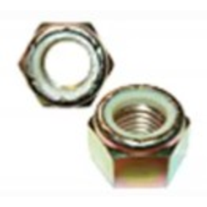 M10 - 1.5 DIN 982 HEX LOCK NUT NYLON INSERT CLASS 8 ZINC YELLOW