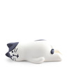 Figurine Cat Lazy Day Black/White 2.25"