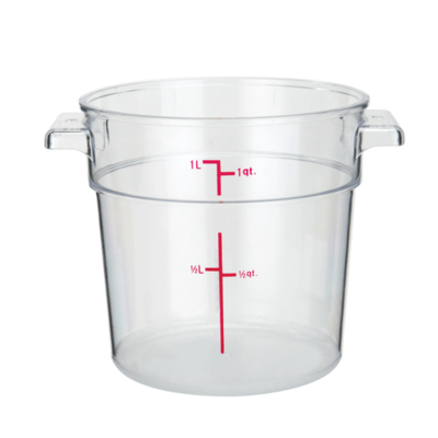Winco PCRC-1 Food Storage Container 1 Qt.