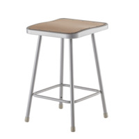NPS 6324 NPS® 24" Heavy Duty Square Seat Steel Stool