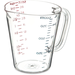 Carlisle 4314307 Clear Plastic Measuring Quart