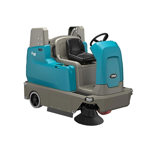 Reconditioned Tennant S16H 46" Battery-Powered Compact Ride-On Sweeper