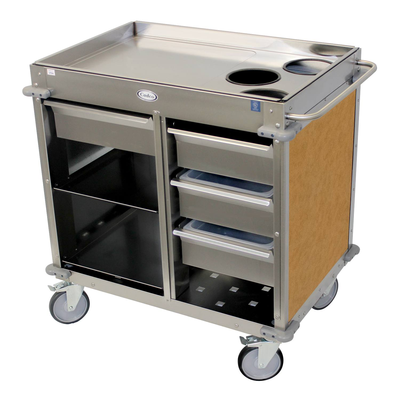 Cadco BC-4-L1 MobileServ® Beverage Cart Back-Loading