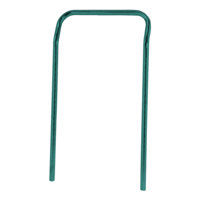 Quantum UH18P U-Handle, 18"W x 31-1/2"H, green epoxy antimicrobi