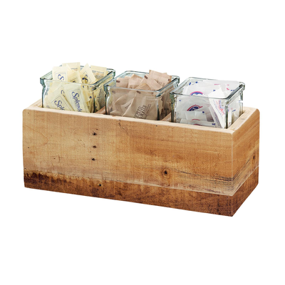 Cal-Mil 3406-6 14"W x 5-1/2"D x 6"H Madera Jar Display