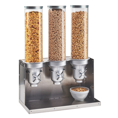 Cal-Mil 3626-55 (3) 4-1/2L capacity cylinders Urban Cereal Dispenser