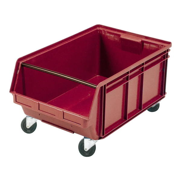 Stacking Container - Mobile Giant - 29" x 18-3/8" x 11-7/8" - 150 lb Capacity - Red