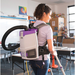 ProTeam GoFit 3 backpack vacuum in use in a classroom
