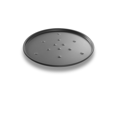 Chicago Metallic 49108 10" Dia. X 3/8" Deep BĀKALON Thin Crust Pizza Pan