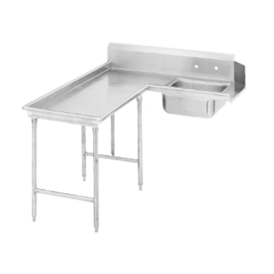 Advance Tabco DTS-G30-84L Island-Soil Dishtable L-Shaped