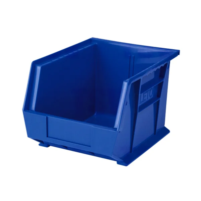 Stack & Hang Bin - Plastic - 8-1/4" x 10-3/4" x 7" - 50 lb Capacity - Blue