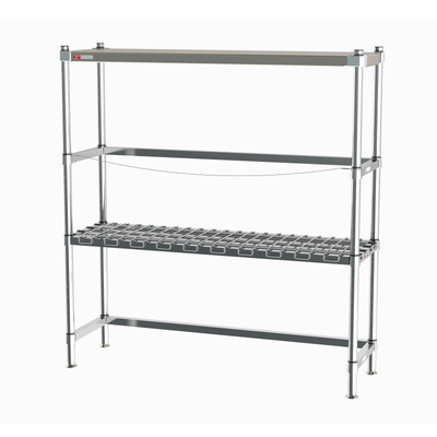 Metro 2KR366MC HD Super Beer-Keg Handling Rack 60"W X 18"D X 64-1/8"H Dunnage Shelf & Solid Shelves