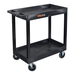 Luxor EC11HD-B Two-Shelf Heavy-Duty Tub Utility Cart, 32" x 18",