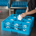 Carlisle RG9-114 OptiClean™ 9-Compartment Blue Glass Rack with 1