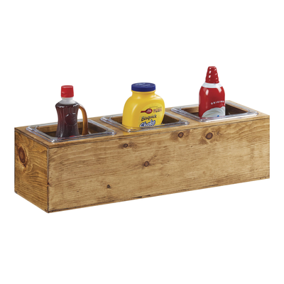 Cal-Mil 3837-3-99 11-3/4"W x 7-1/2"D x 6-1/4"H Madera Action Station Pan Holder