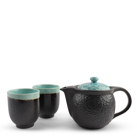 Tea Set Turquoise Sky