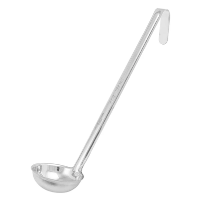 Winco LDI-2 2 Oz One-Piece Stainless Steel Ladle