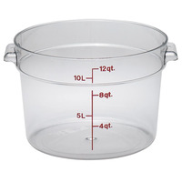 Cambro RFSCW12135 Camwear 12 qt. Round Food Storage Container