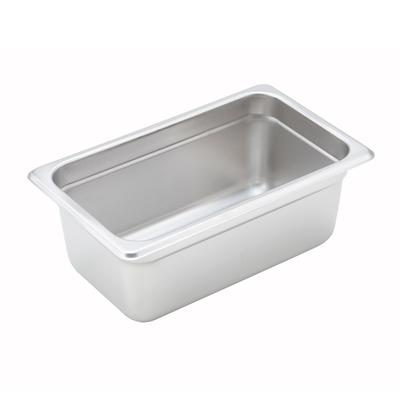 Economy Anti-Jam 1/4 Size, 4" D Steam Table Pan