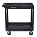 Luxor EC11HD-B Two-Shelf Heavy-Duty Tub Utility Cart, 32" x 18",