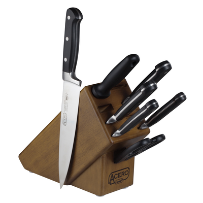 Winco KFP-BLKA 8-Piece Acero Cutlery Set