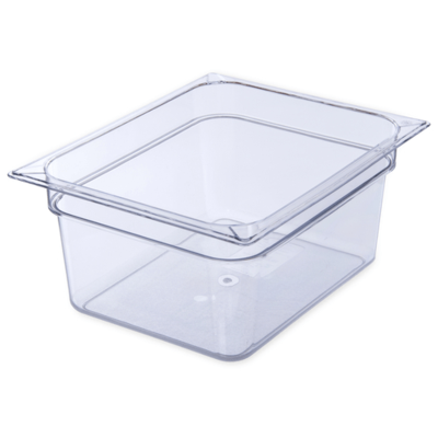 Carlisle 10222B07 Half Size 6 In Dia. Clear Food Pan