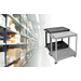 LUXOR HE38-B Utility Cart - Two Shelves Structural Foam Plastic