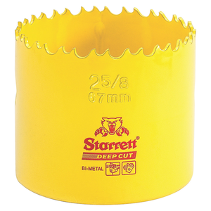 STARRETT DCH0258-G 2-5/8'' (67mm) NVP Deep Cut Bi-Metal Hole Saw