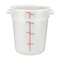 Winco PPRC-4W Food Storage Container 4 Qt.