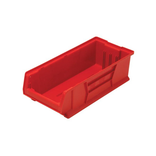 Storage Bin - Plastic - 23-7/8" x 11" x 7" - Red