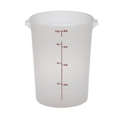 Cambro Translucent 8 qt. Round Food Storage Containers
