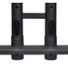 Luxor FP1000 Adjustable-Height Rolling TV Stand for 32" to 70" S