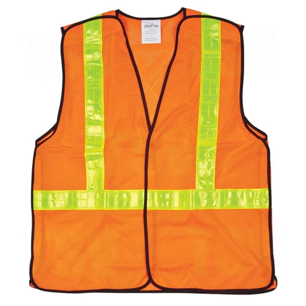 Safety Vest - Tear-Away - CSA Class 2 Level 2 - High Visibility Orange