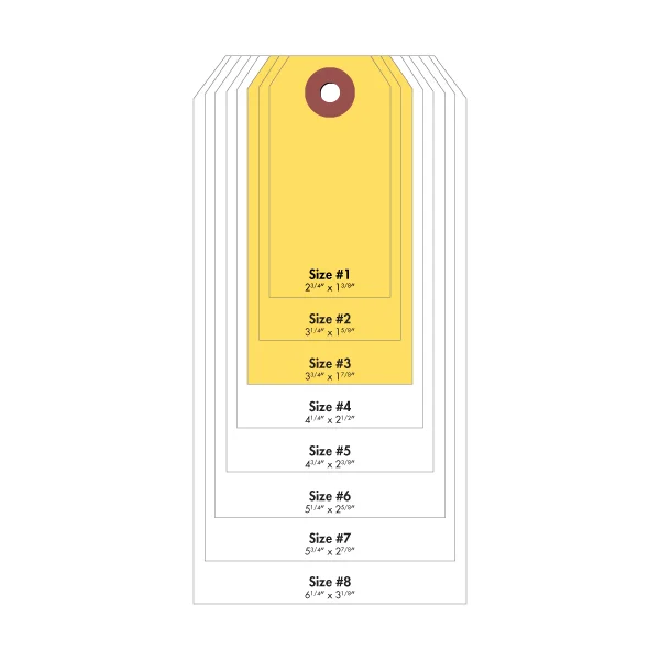 #3 Cardstock Tag - Yellow