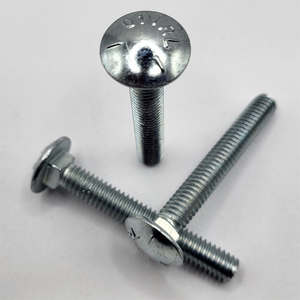 5/16" - 18 X 2 1/4" SQUARE NECK ROUND HEAD BOLT SAE J429 GR 5 ZINC CLEAR