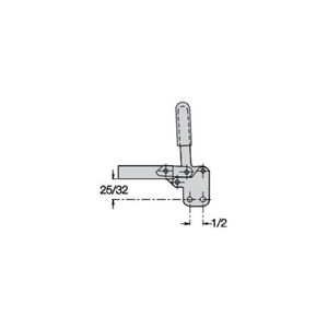 Carr Lane CL-112-TC Vertical Handle Toggle Clamp, Low Open Arm - Steel (250lbs)