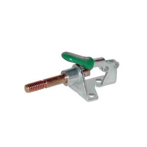 Carr Lane CL-51-SPC Push/Pull Toggle Clamp, Externally Threaded Plunger, Flanged Base (100lbs)