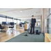 Nilfisk VP500 HEPA Cordless Canister Vacuum - in use