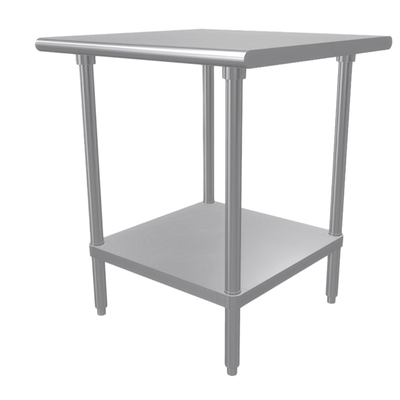 FSE WT-3030-E Economy 30" x 30" 18 Gauge Stainless Steel Work Ta
