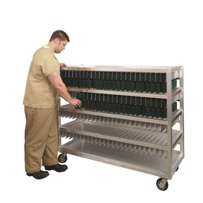 New Age 99452 58-1/2"W x 28"D x 64-7/16"H, 240 Tray Capacity Flex Tray Drying Rack