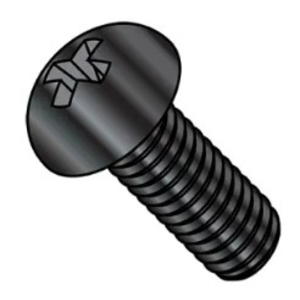 NO. 10" - 32 X 1/2" PHILLIPS ROUND HEAD MACHINE SCREW LOW CARBON STEEL BLACK OXIDE