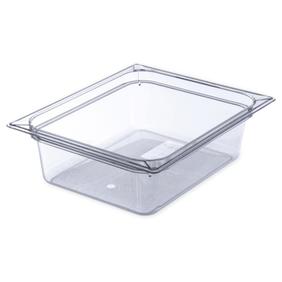 Carlisle 10221B07 Half Size 4 In Dia. Clear Food Pan