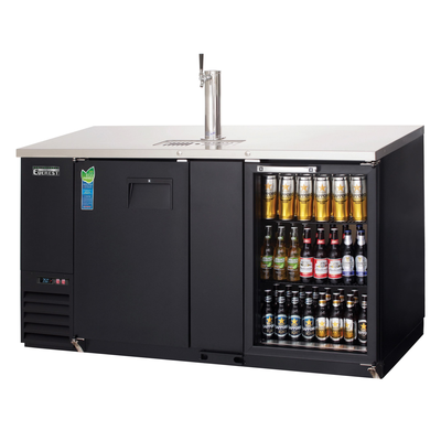Everest EBD3-BBG-24 Draft Beer Dispenser 1 Tower Single Tap, 115v, NSF - 20 cu. ft.