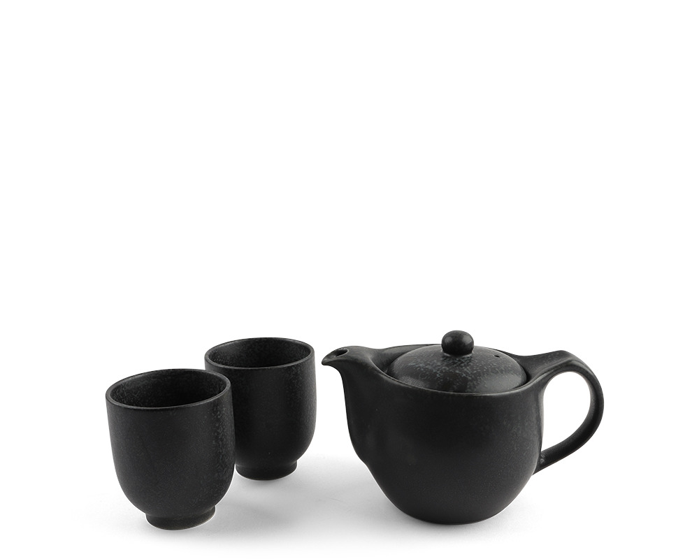 Tea Set Black Cosmos