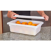 Cambro 12186P148 Poly 12"L x 18"W x 6"H White Food Storage Boxes