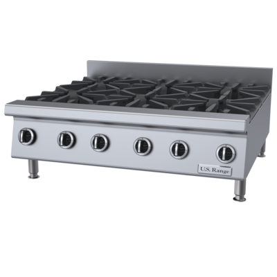 Garland UTOG36-6 Heavy Duty 6 Burner Countertop Hotplate